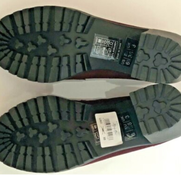 Baldi Burgundy Heels Loafers sz 6 - Picture 4 of 4